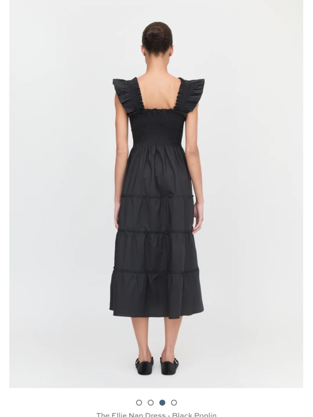 Hill House Home Dresses - Ellie Nap Dress - Black Poplin - Picture 2 of 2